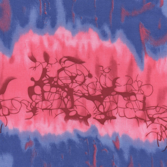 Papel de sublimación tie-dye rayas azul rosa