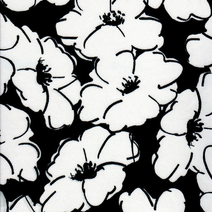 Papel de sublimación Flor vintage blanco y negro