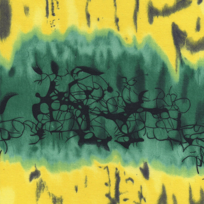 Papel de sublimación tie-dye rayas amarillo verde