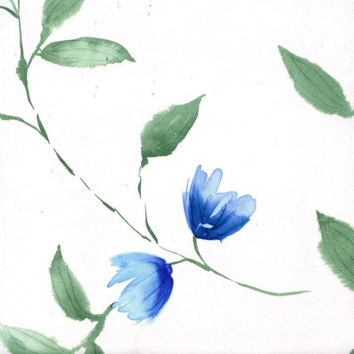 Papel de sublimación Flor azul fondo blanco