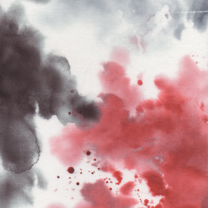 Papel de sublimación tie-dye acuarela rojo