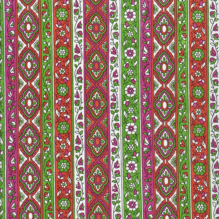 Papel de sublimación Tribal lineal verde naranja